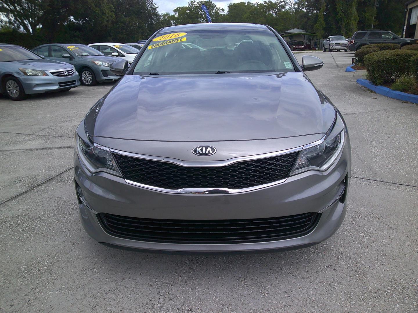 2016 GRAY KIA OPTIMA LX (5XXGT4L33GG) , located at 390 Hansen Avenue, Orange Park, FL, 32065, (904) 276-7933, 30.130497, -81.787529 - Photo#0